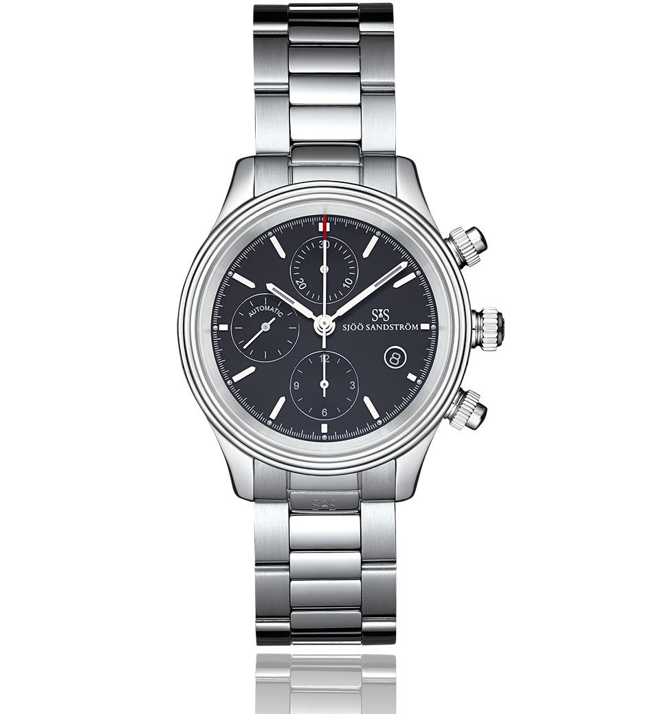 Granbergs - Sjoo Sandstrom Royal Steel Chronograph Watch Model No. 011768