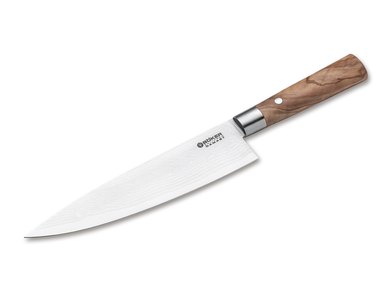 Granbergs Boker Chef Knife 21cm Damascus Olive Wood BO130441DAM