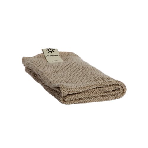 Iris Hantverk Knitted Organic Cotton Towel - Natural 2513-01