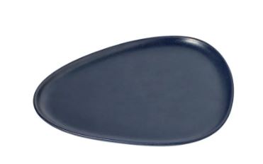 Lind Dna Dinner Plate 2pcs Navy Blue 30*26*1.5cm Stoneware