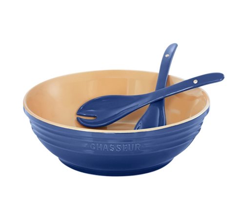 Chasseur La Cuisson Rnd Bwl+Sld Srvrs Blue 19446