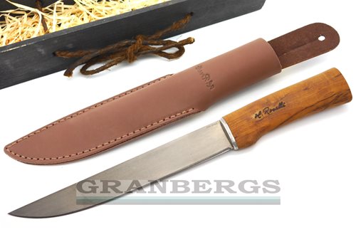 H. Roselli RW255P UHC Wootz, Big Fish Knife in Wooden Gift Box