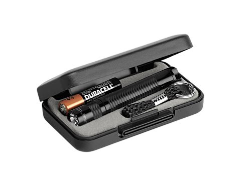 Maglite Solitaire LED Black Flashlight in Gift Box