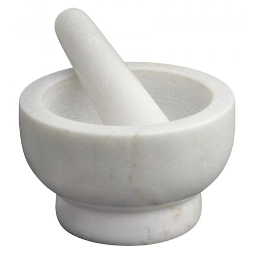 Avanti Marble Footed Mortar/Pestle - White 12907