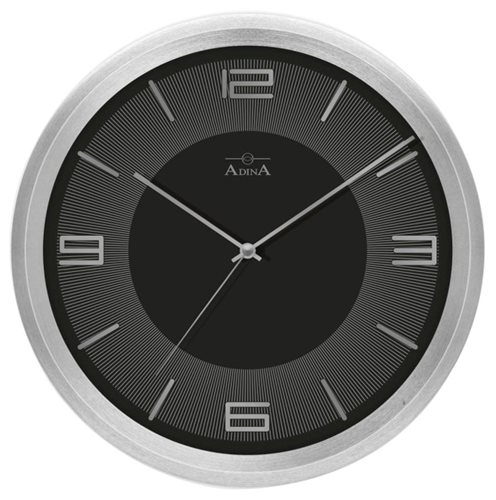 Adina Wall Clock Black/Sliver CL20-A8335D