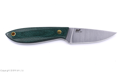 Brisa Bobtail Fixed Blade Knife, Micarta, Flat Grind
