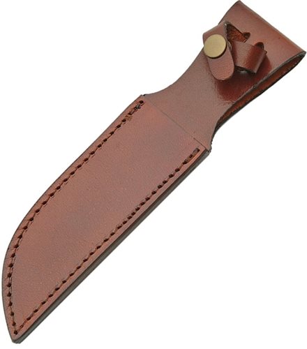 Leather Fixed Blade Belt Sheath 6" - Brown SH1162