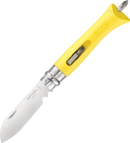 Opinel DIY No 9 Inox Steel Tool Knife Yellow