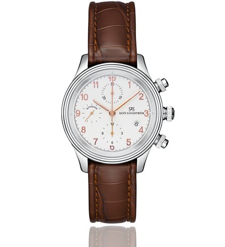 Sjoo Sandstrom Royal Steel Chronograph Ø42 Watch Model No. 012628