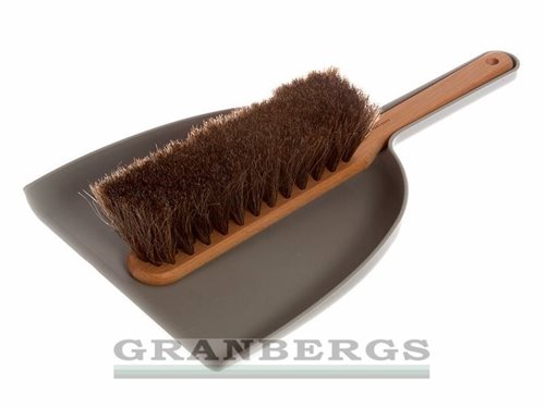 Iris Hantverk Dust Pan and Brush Set Grey 1340-00