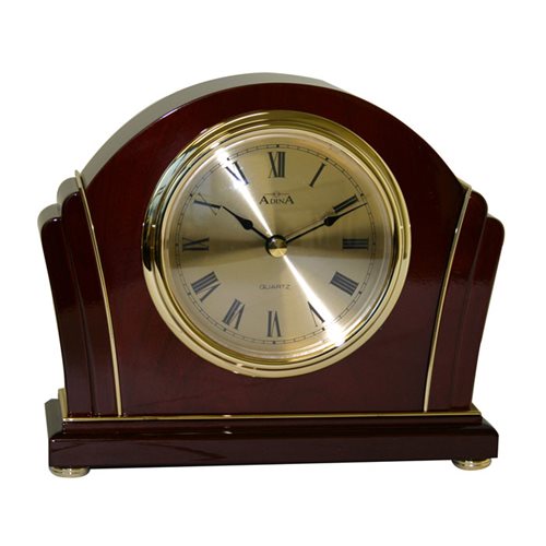 Adina Mantle Clock Redwood 13x4x26cm CLZDJ-019