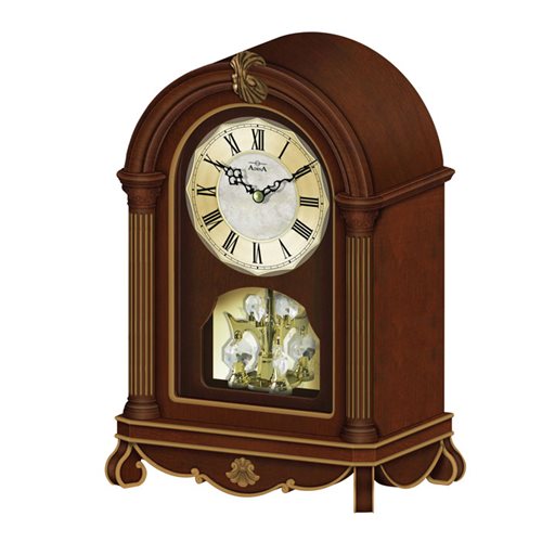 Adina Mantle Clock Walnut 21x11x31cm CL07J-9153